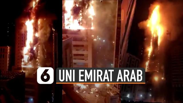 ABBCO Tower di Sharjah, Uni Emirate Arab terbakar hebat Selasa (5/5/20) malam. Namun ada kisah menarik dalam tragedi itu.