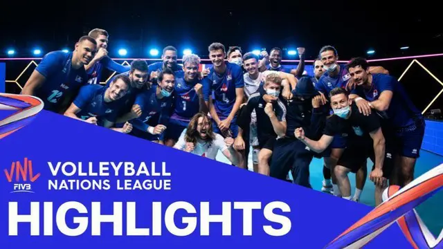 VIDEO: Highlights Volleyball Nations League, Laga Seru Antara Tim Putra Prancis Vs Jerman