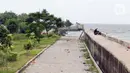 Sebelumnya, Presiden Prabowo Subianto sudah meminta jajarannya untuk mengkaji pembangunan tanggul laut yang membentang dari Jakarta sampai Cirebon sebagai Program Strategis Nasional (PSN) tahun 2025. (Liputan6.com/Herman Zakharia)