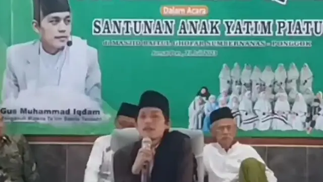 Gus Iqdam menjawab yang menghina pengajiannya (SS: YouTube Chapung Pusat ST)