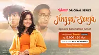 Serial Jingga dan Senja dibintangi Abidzar Al Ghifari, Yoriko Angeline, dan Giulio Parengkuan tayang eksklusif di Vidio. (Dok. Vidio)