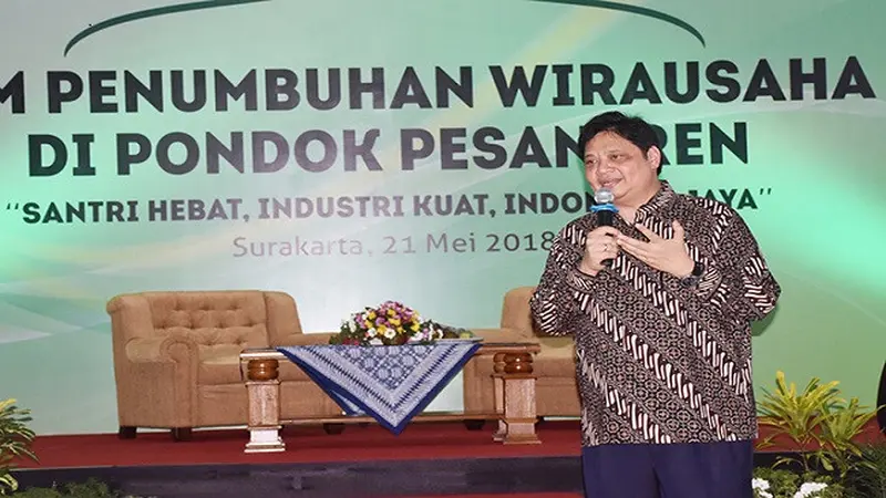 Menteri Perindustrian, Airlangga Hartarto. (liputan6.com/Wilfridus Setu Umbu).