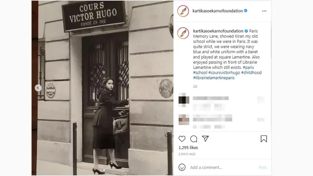 Nostalgia Kartika Soekarno Kala Kunjungi Sekolahnya di Paris
