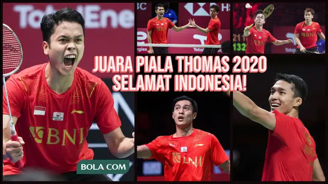Indonesia Juara Piala Thomas 2020