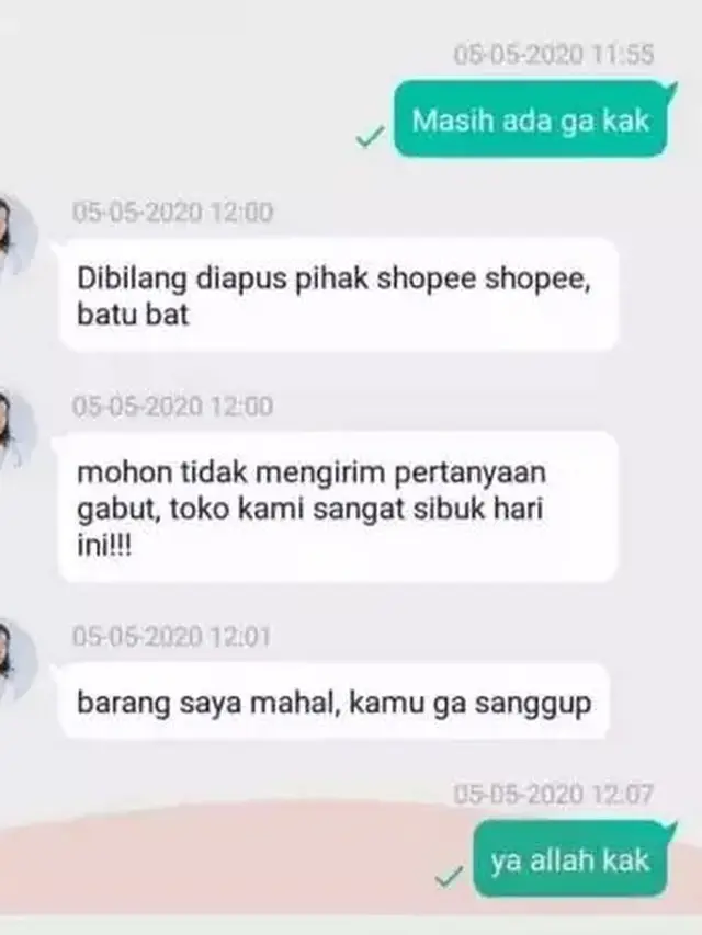 7 Chat Penjual dan Pembeli di Online Shop Ini Kocak Sekaligus Geregetan
