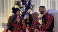 Mohamed Salah bersama keluarga di perayaan Natal 2024