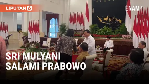 VIDEO: Momen Sri Mulyani Salami Prabowo di Sidang Kabinet Paripurna