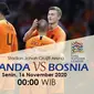 Belanda akan meladeni Bosnia Herzegovina pada lanjutan UEFA Nations League (Liputan6.com / Triyasni)