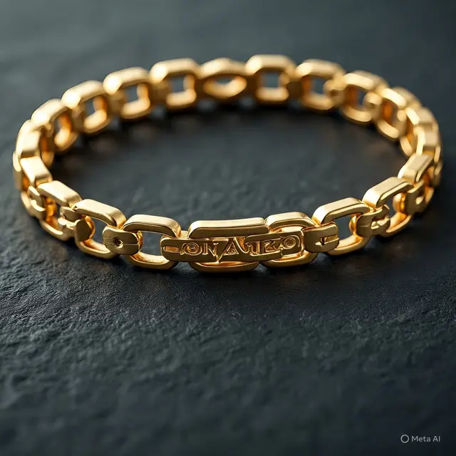 Gelang Emas Model Rantai Jam