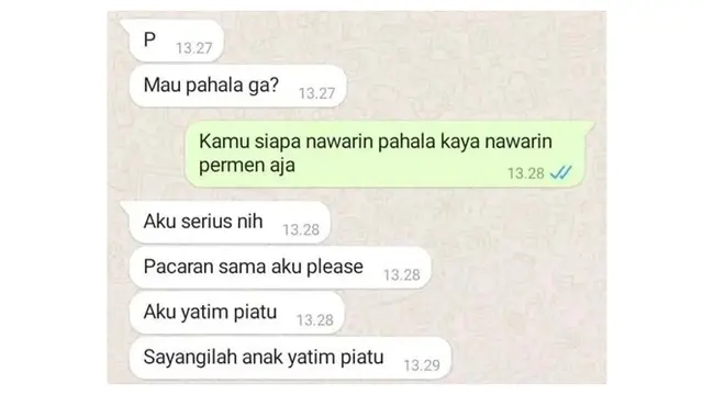 8 Chat Netizen Gagal Gombal ke Gebetan Ini Bikin Ngenes