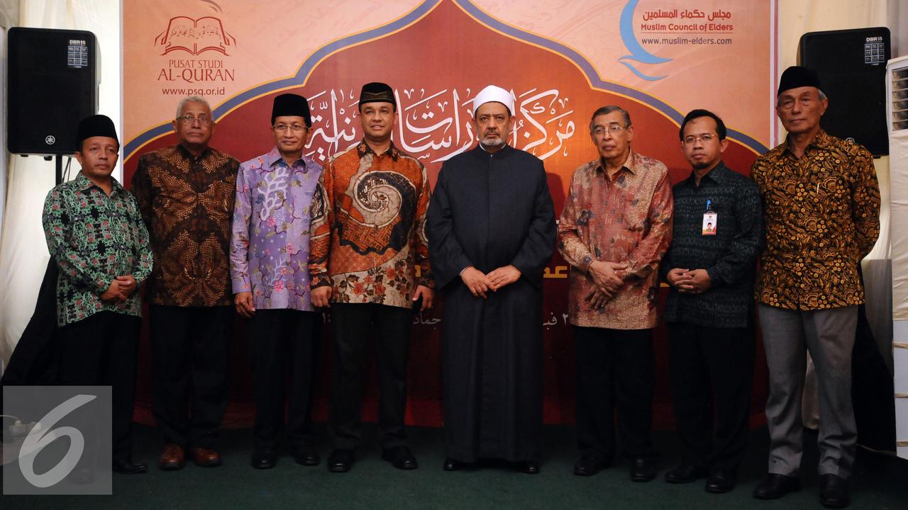 Grand Sheikh Al Azhar Mesir, Ahmed Al-Thayyeb Kunjungi Pusat Studi Al-Quran