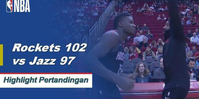 Cuplikan Pertandingan NBA : Rockets 102 vs Jazz 97