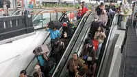 Manager Humas KAI Daop 1 Jakarta, Ixfan Hendriwintoko mengatakan puncak arus balik mulai tercatat pada 4 April 2025 dengan jumlah kedatangan mencapai 52.560 penumpang. (Liputan6.com/Herman Zakharia)