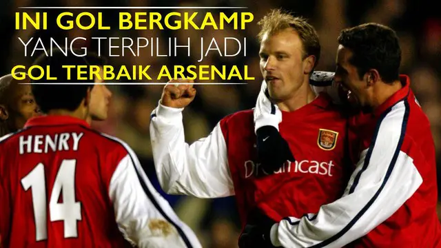 Video gol Dennis Bergkamp saat Arsenal melawan Newcastle United menjadi gol terhebat pilihan versi fans Arsenal.
