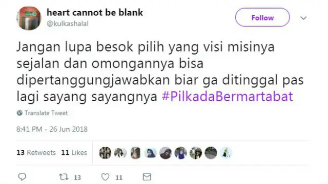 Media sosial Twitter sudah diramaikan warganet yang memberikan tips dan cuitan terkait pesta demokrasi kali ini.