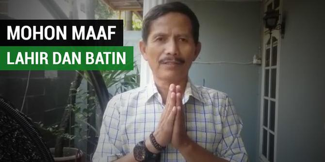 VIDEO: Ucapan Mohon Maaf Lahir dan Batin dari Pelatih Persib, Djadjang Nurdjaman