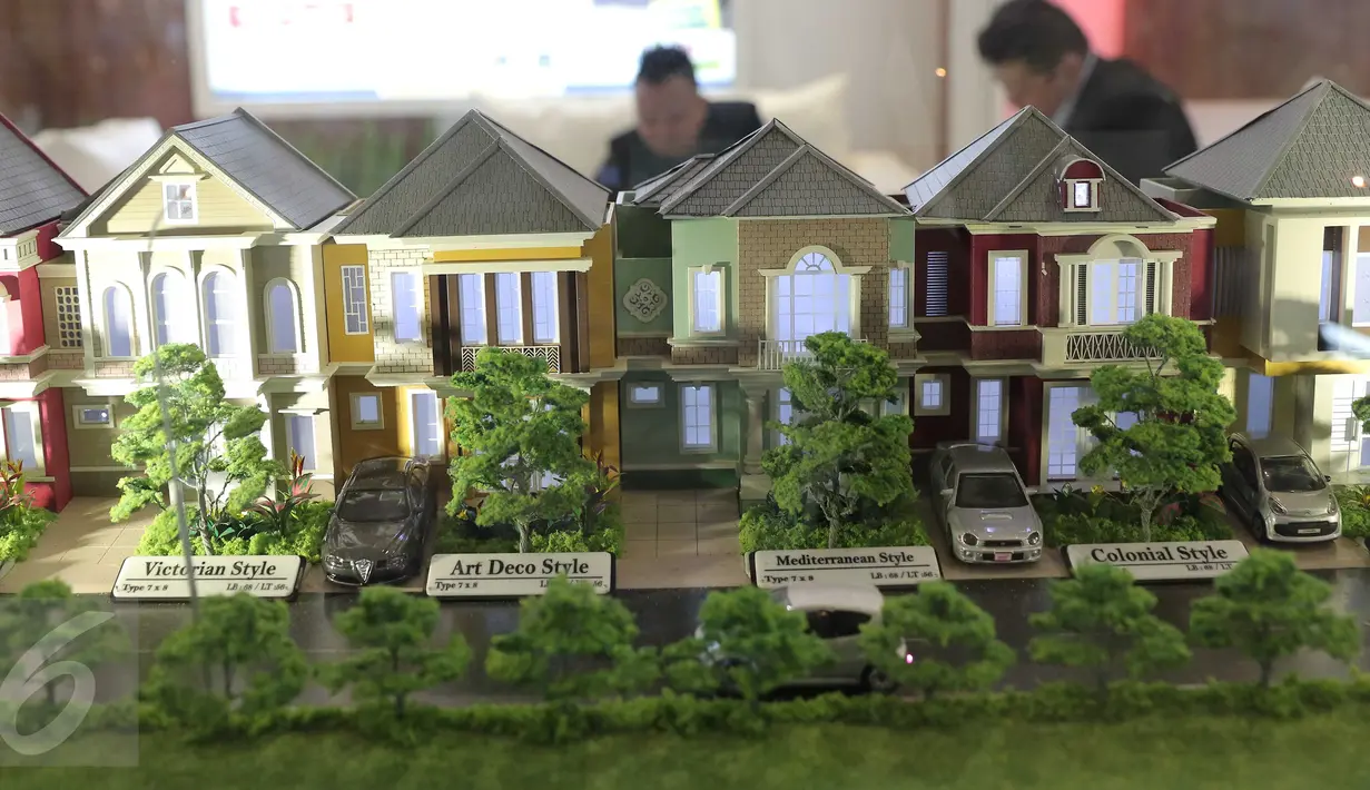 Sejumlah maket perumahan saat pameran Indonesia Properti Expo 2016 di Senayan, Jakarta, Rabu  (17/2). Penjualan properti tahun ini diprediksi mengalami peningkatan di kisaran 5%-10% jika suku bunga acuan BI turun 50 basis poin (Liputan6.com/Angga Yuniar)