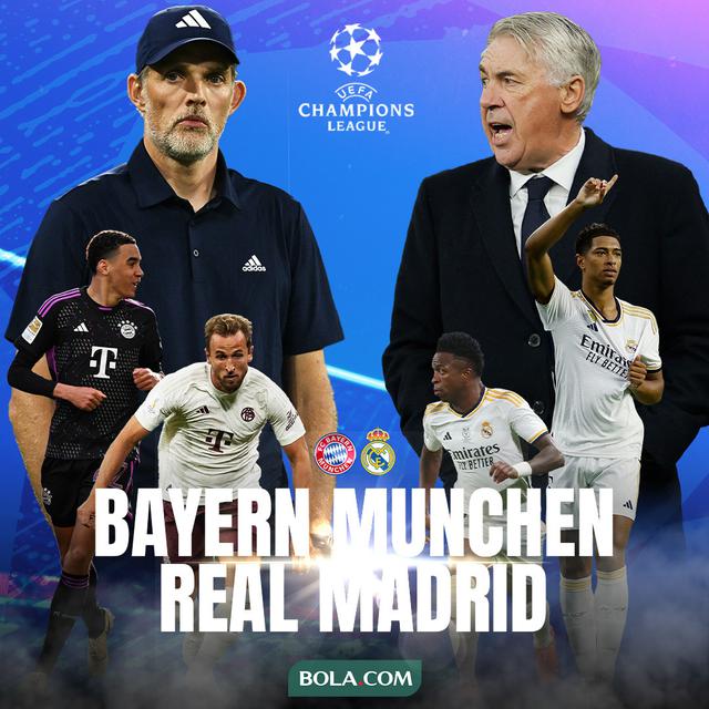 Liga Champions - Bayern Munchen Vs Real Madrid - Duel Pemain dan Pelatih