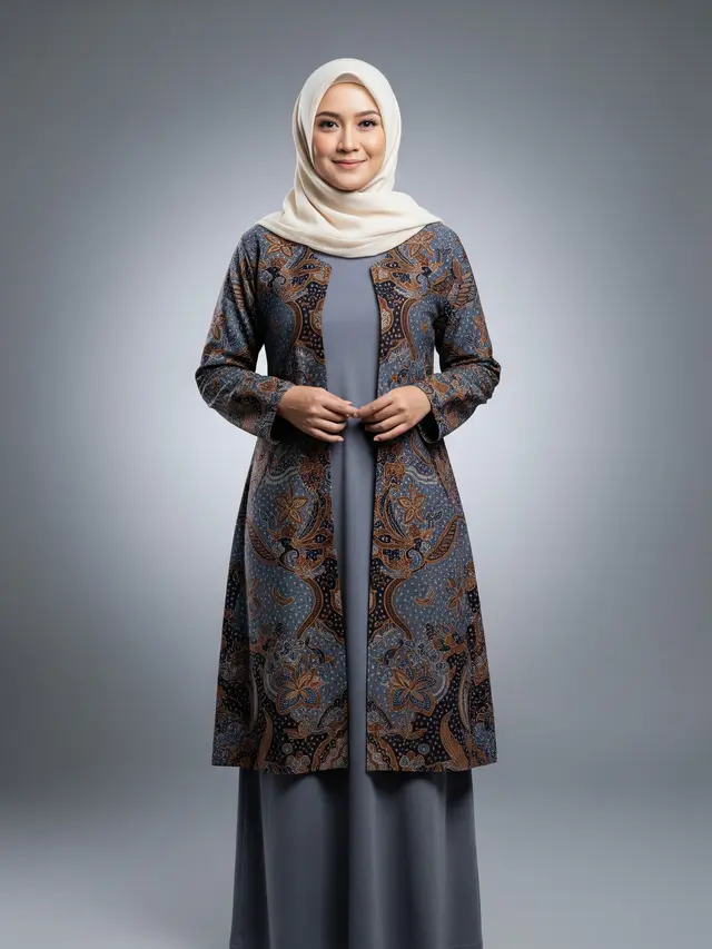 Gamis Batik Outer Lepas