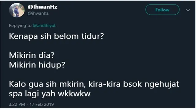 Curhatan Netizen Kenapa Belum Tidur