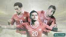 Ponaryo Astaman, Bambang Pamungkas dan Firman Utina. (Bola.com/Dody Iryawan)