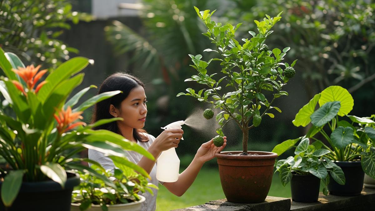 Cara Merawat Jeruk Purut di Pot Biar Daun Lebat dan Wangi, Rimbun dengan Aroma Sedap