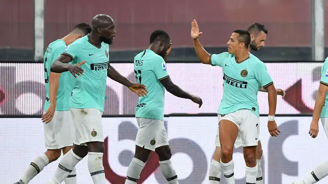 FOTO: Inter Milan Cukur Genoa 3-0
