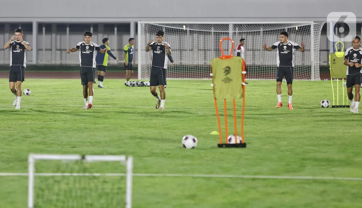 Sebelumnya, pada Senin (11/11/2024), timnas Indonesia sudah menggelar latihan secara tertutup. (Liputan6.com/Angga Yuniar)