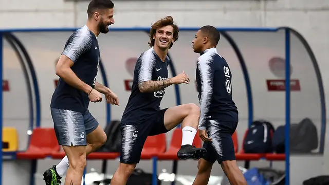 Intip Latihan Prancis Jelang Hadapi Andorra di Kualifikasi Piala Eropa 2020