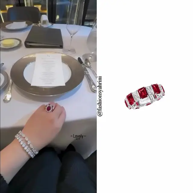 Harga Cincin dan Perhiasan yang Dipakai Syahrini Jadi Sorotan (credit: instagram/fashionsyahrini)