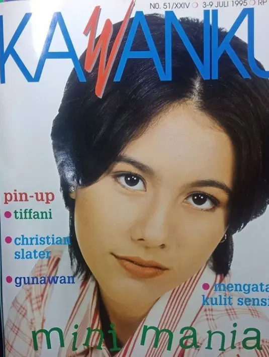 Wulan Guritono muda sering sekali fotonya terpampang di cover model majalah. Potret cantiknya berhasil membuat banyak orang terpesona dengan ibu dari Shalom Razade saat muda. Foto lawas Wulan saat beranjak dewasa pun banjir pujian dari netizen. (Liputan6.com/IG/wulanguritno)