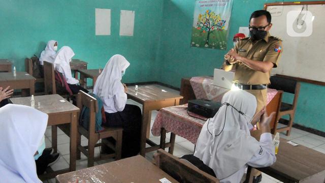 FOTO: Pemkot Bogor Uji Coba Pendidikan Tatap Muka di 37 Sekolah