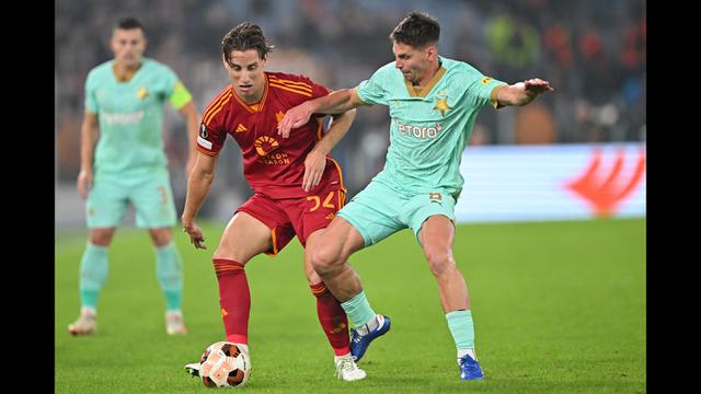 Foto: Gol 47 Detik Edoardo Bove Buka Jalan Kemenangan Ketiga AS Roma di Liga Europa