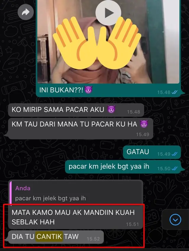 6 Chat Orang Puji Pacar Cantik Ini Bikin Para Jomblo Iri Hot 2158