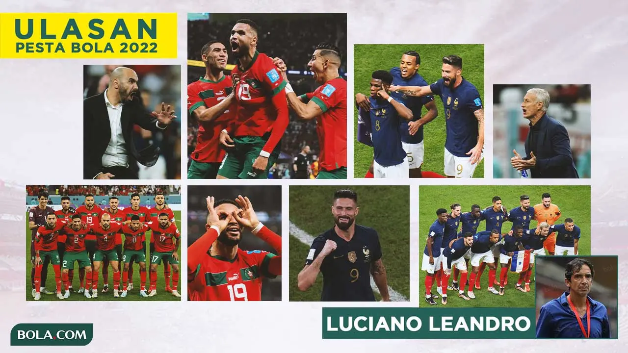 Ulasan Luciano Leandro - Kolase Maroko dan Prancis di Piala Dunia 2022