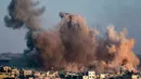 Israel terus melancarkan serangan udaranya ke sejumlah wilayah di Jalur Gaza. (Bashar TALEB/AFP)