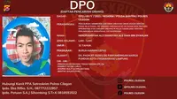 Buronan Polisi Kasus Penculikan Anak Bernama Herdiyansyah Yang Merupakan Warga Lampung. (Selasa, 10/01/2023). (Polres Cilegon).