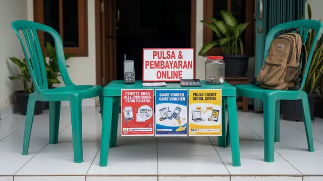 Usaha Rumahan Cukup Pakai Meja dan Kursi Plastik/Gemini AI