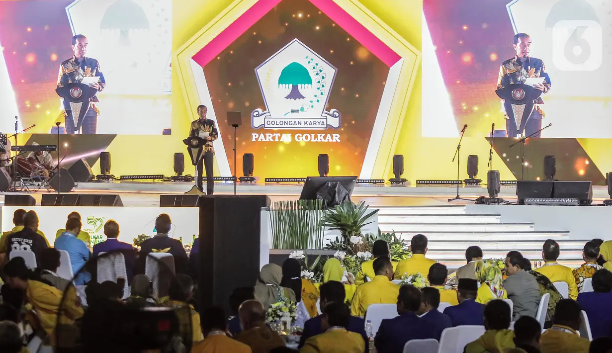 Jokowi juga meminta semua peserta berlapang dada apabila nantinya kalah dalam Pemilu 2024. (Liputan6.com/Angga Yuniar)