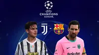 Liga Champions - Juventus Vs Barcelona - Paulo Dybala Vs Lionel Messi (Bola.com/Adreanus Titus)
