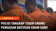 Satresnarkoba Polres Tabanan, Bali, berhasil mengungkap jaringan pengedar ratusan gram sabu. Polisi menangkap tujuh orang, dimana salah seorang tersangka merupakan ibu rumah tangga.