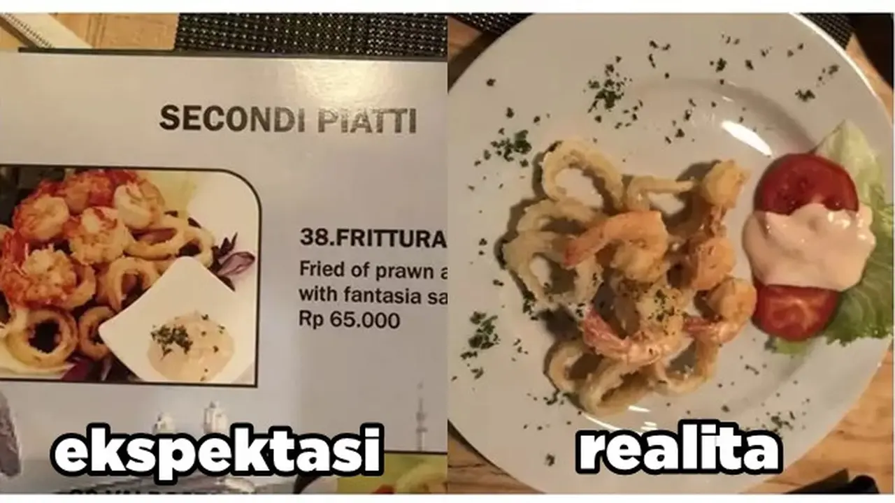 6 Potret Beli Makanan Mahal Tak Sesuai Ekspektasi Ini Bikin Kecewa