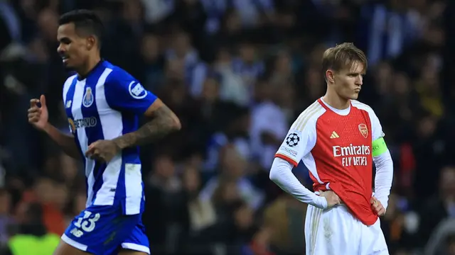 Foto: Tendangan Indah Wenderson Galeno Bawa FC Porto Tumbangkan Arsenal di Liga Champions