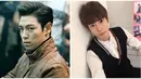T.O.P BigBang dan Doyoung NCT punya wajah yang benar-benar mirip. Dua cowok tampan ini punya rahang yang tajam. (Foto: Bintang Pictures)