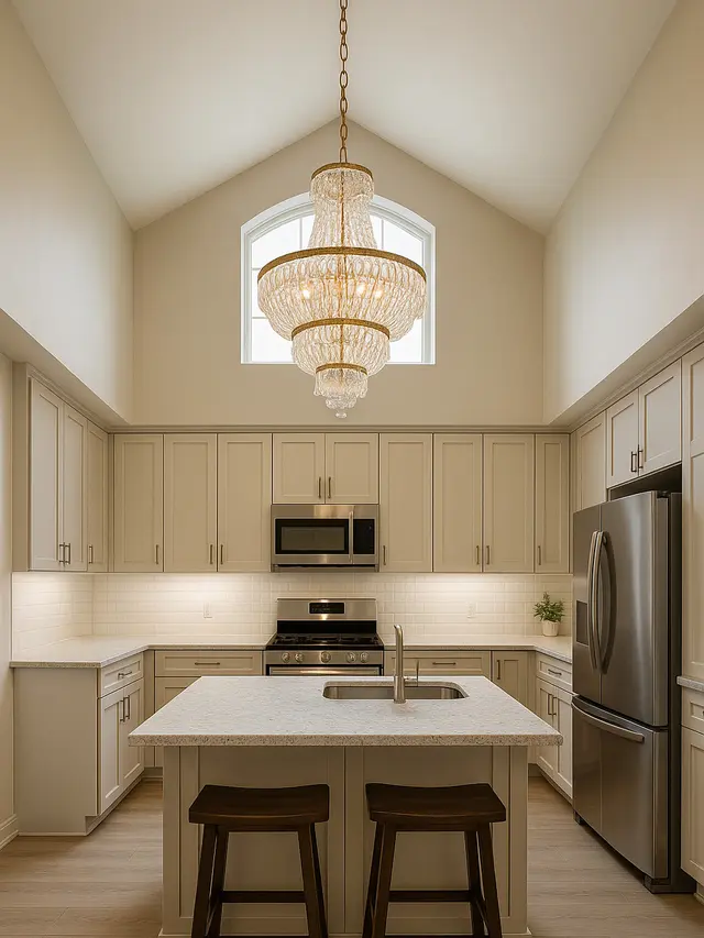 8 Desain Dapur Plafon Atap Tinggi, Bikin Ruang Masak Terlihat Lega dan Mewah