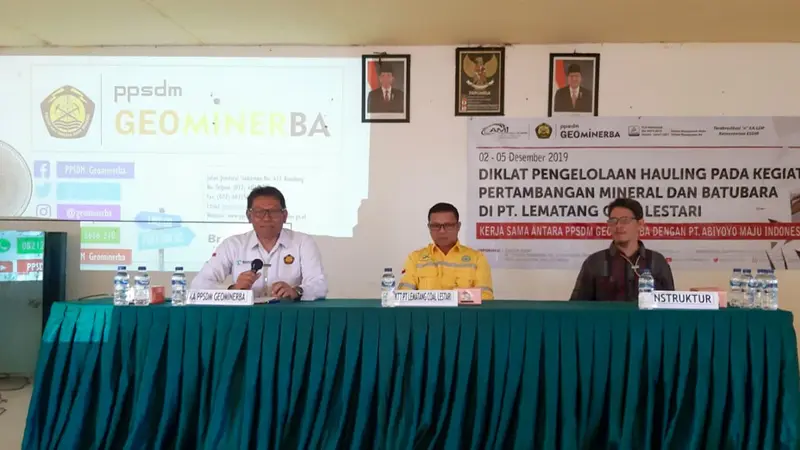 Tingkatkan Skill SDM, PPSDM Geominerba Gelar Diklat Pengelolaan Hauling