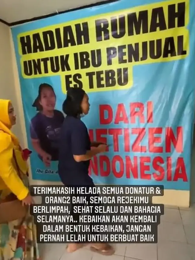 Donasi Tembus Rp 155 Juta, Ibu Penjual Es Tebu yang Viral Kini Dapat Rumah Baru