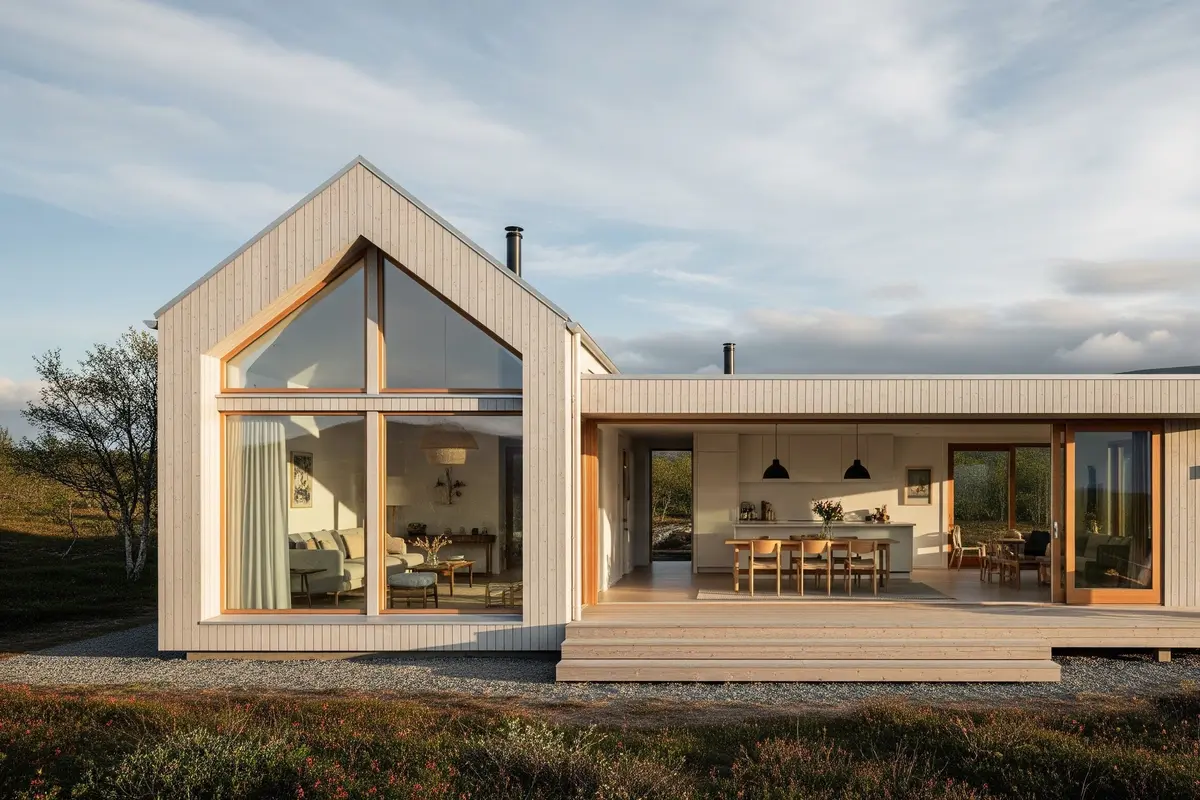 Desain Rumah Minimalis Skandinavia dengan Pencahayaan Alami/Gemini AI