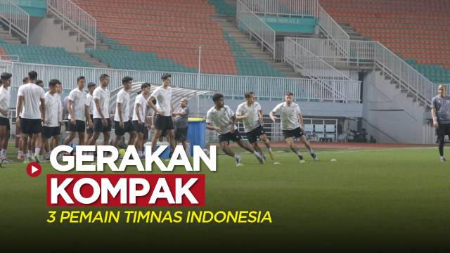 Berita video momen gerakan yang kompak dari tiga pemain Timnas Indonesia, yaitu Marc Klok, Egy Maulan Vikri, dan Yakob Sayuri saat latihan, Senin (26/9/2022).