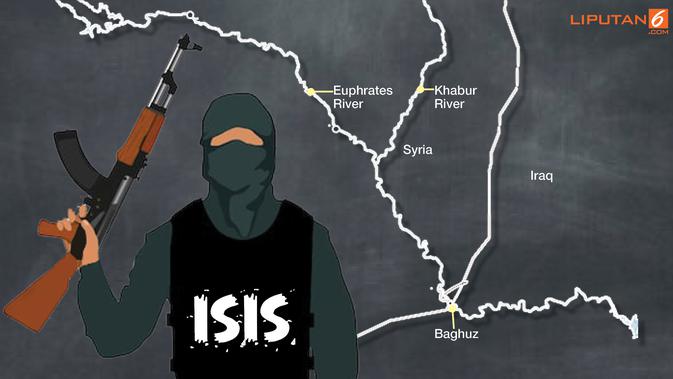 Banner ISIS Kalah (Liputan6.com/Triyasni)
